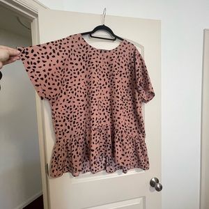 Animal Print Blouse